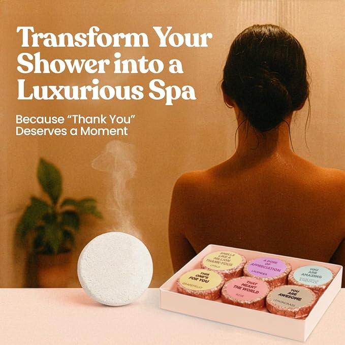 MESMOS 6 Assorted Shower Steamers Aromatherapy, Thank You Christmas Gifts - Image 3
