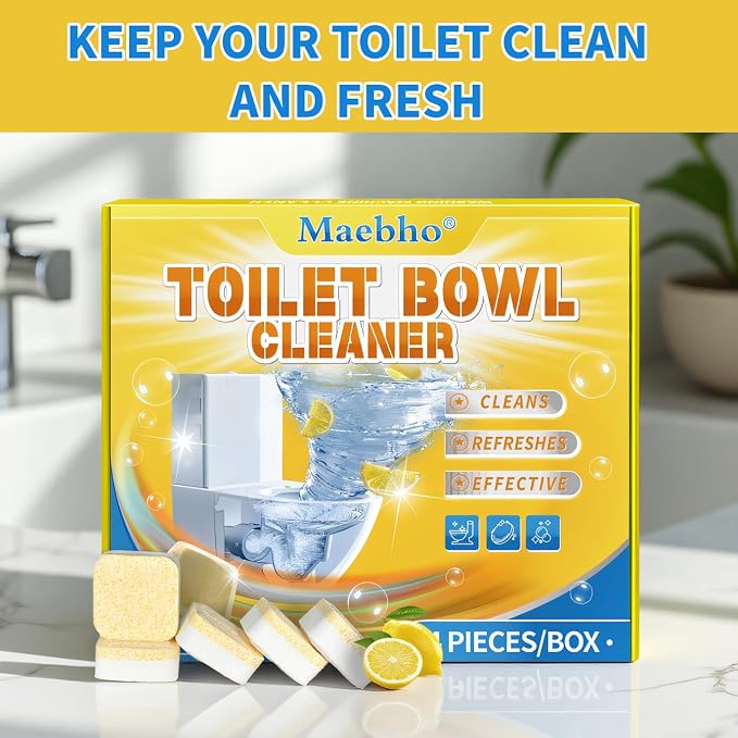 Toilet Bowl Cleaner Tablets | Septic Safe, Eco-Friendly Drop-in Tablets - Image 6