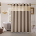 Inhousolu Long No Hook Shower Curtain by INHOUSOLUHOMEDECOR