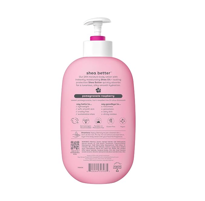 eos Shea Better Body Lotion Set- Jasmine Peach & Pomegranate Raspberry - Image 5