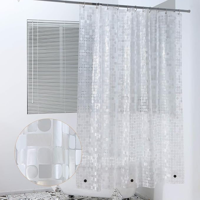WELTRXE Extra Long Shower Curtain Liner, 72 x 78 Inch EVA 8G Waterproof Plastic - Image 7