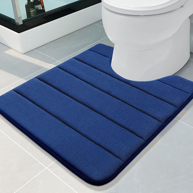 Buganda Memory Foam U-Shaped Contour Toilet Rugs, Non Slip Absorbent, Thick by Buganda