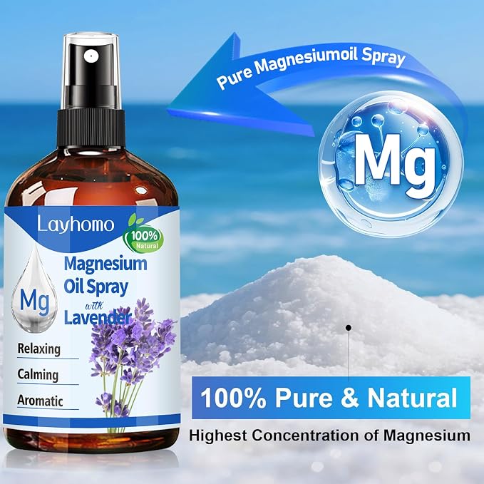 Magnesium Oil for Feet, Pure Magnesium Spray for Sleep, Liquid Topical Athletes - Image 2