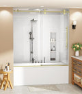 Bathbliss Glass Shower Door 56"-60" Wx60 H, Frameless Sliding Glass Door by Unknown