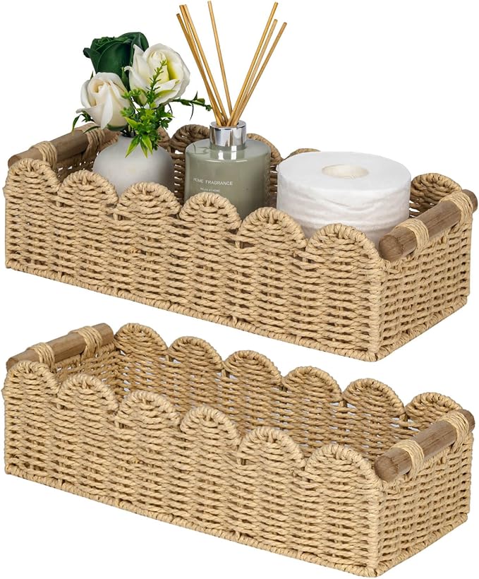 CubesLand Scalloped Decor Basket by CubesLand