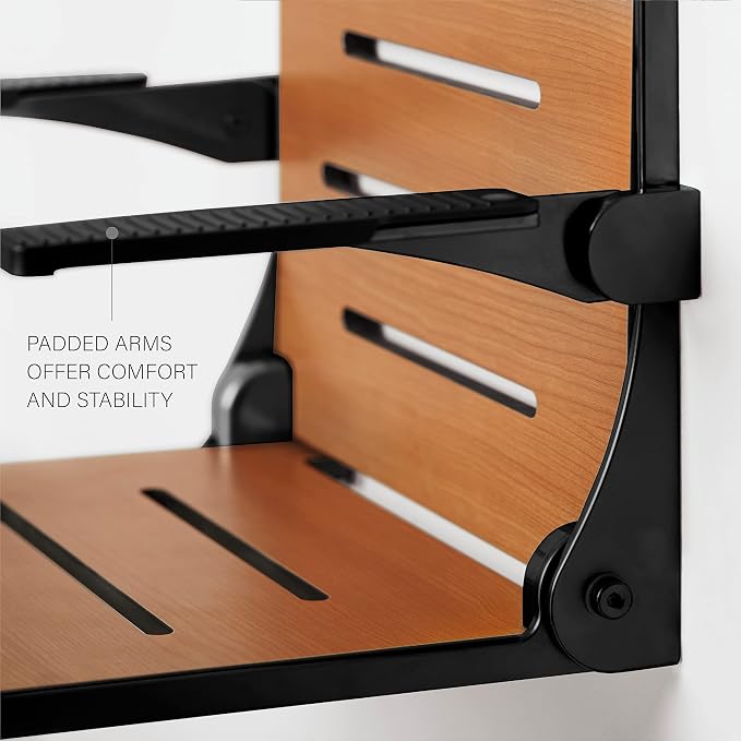 Seachrome Silhouette Comfort Folding Wall Mount Shower Bench Seat - Image 4
