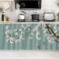 SK Studio Short Curtains for Kitchen, Cabinet Shelf Dust-Proof Blackout Tier by SK+Studio