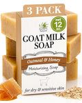 Southern Natural Oatmeal Soap Bar Unscented Goat Milk Soap Bars by SouthernNatural