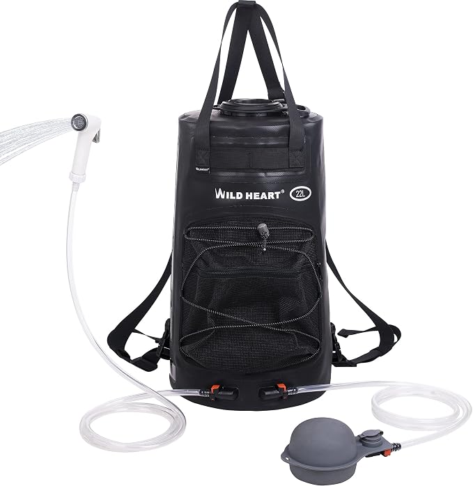 WILD HEART Camping Shower 22L/ 12L Portable Shower by WILDHEART