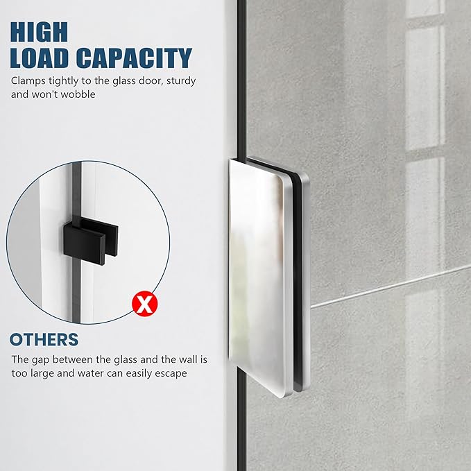 Bathroom Shower Door, 3/8" Glass Shower Doors - Image 3