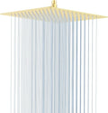 High Pressuer Square Rain Shower Head, Ultra Thin, SUS304 Stainless Steel by Borlon