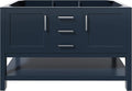 ARIEL 54" Midnight Blue Bathroom Vanity Base Cabinet, 2 Soft Closing Doors and by Ariel