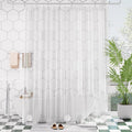 AmazerBath Extra Long Shower Curtain 90 Inches Long, Tall Bathroom Curtain by AmazerBath
