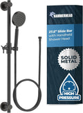 HammerHead Showers® Solid Metal 27.5 Inch Shower Slide Bar Set and Handheld by HammerHeadShowers