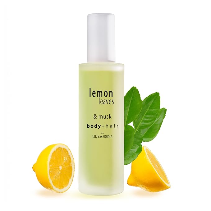 Liliya's Aroma Lemon Leaves After-Shower Body Spray | Clean Scented Hair Mist | by LiliyasAroma