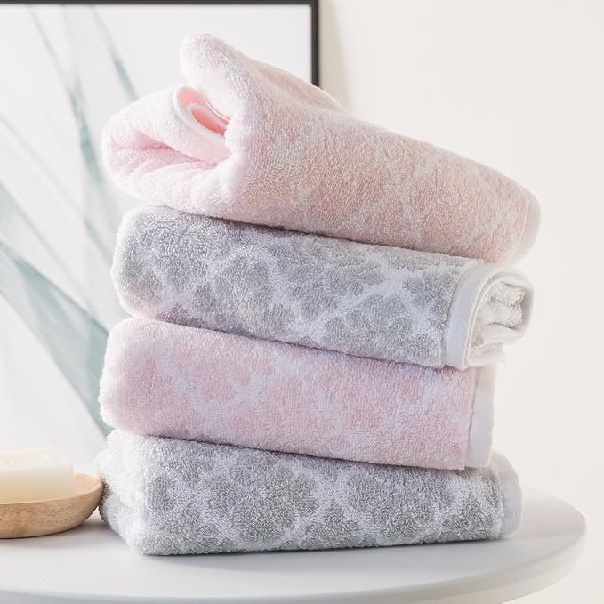 Vie Triomphe Facial Towels Washcloth Hand Towels Bathroom Decor 13x29 Inch - Image 7