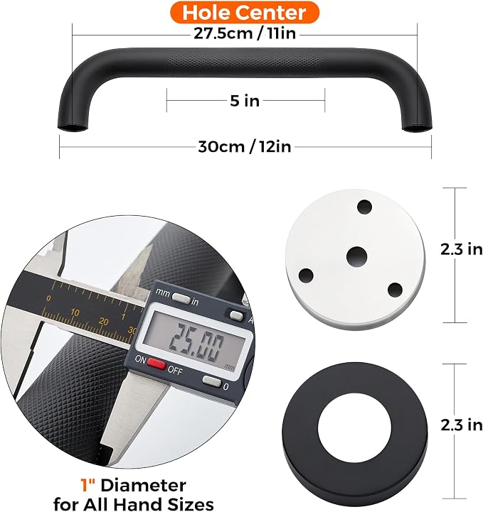 Grab Bars for Shower, 1 Pack 12-Inch Anti Slip Shower Handles for Elderly - Image 4