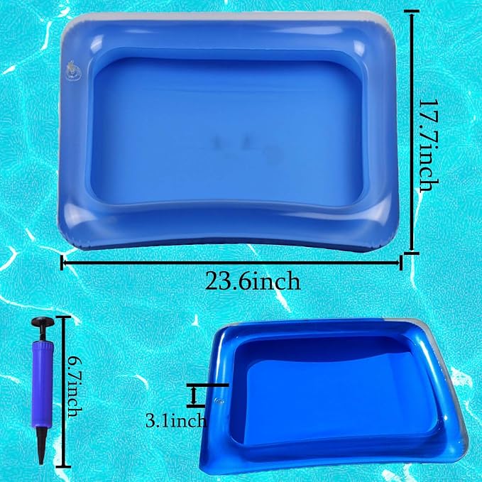 2 PCS Inflatable Pool Foot Bath Basin, Portable Foot Bath Basin, Foot Soaking - Image 2