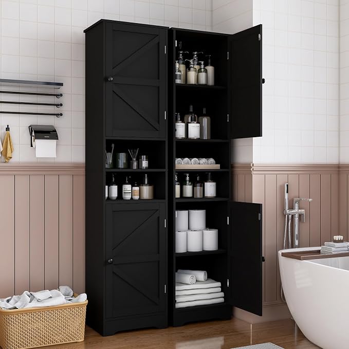 Tall Bathroom Cabinet, Storage Cabinet - Image 6