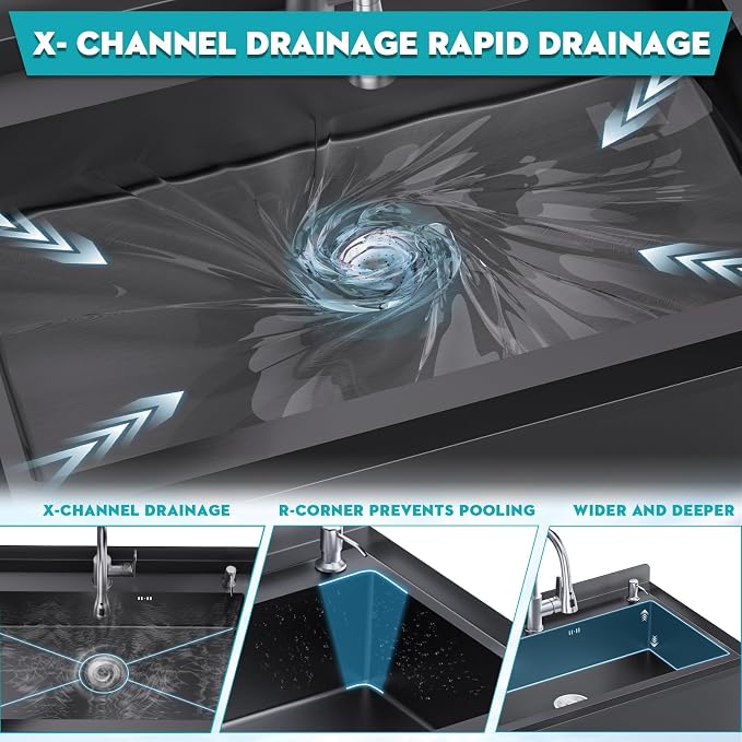 25.6inch Stainless Steel Freestanding Utility Sink - Image 6
