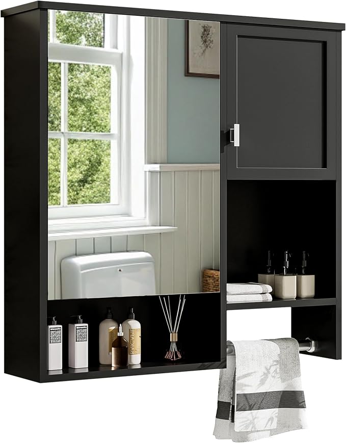 Bathroom Medicine Cabinet, Wall Mounted Bathroom Storage Cabinet by Virubi
