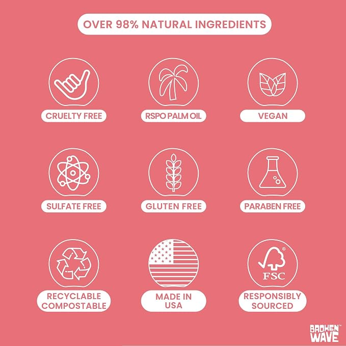 Broken Wave Natural Bar Soap for Women and Men | Hydrating, Cruelty-Free Bar - Image 4