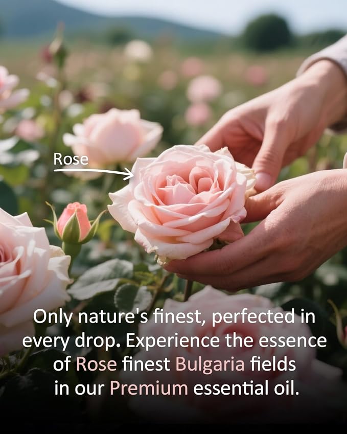 Pure Rose Essential Oil, 100% Natural Rose Oil, Premium Grade Essential Oils - Image 4