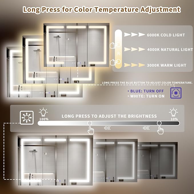 Smart Lighted Medicine Cabinet - Image 9