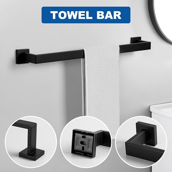 Cilee 15-Pieces Bathroom Hardware Set - Image 3