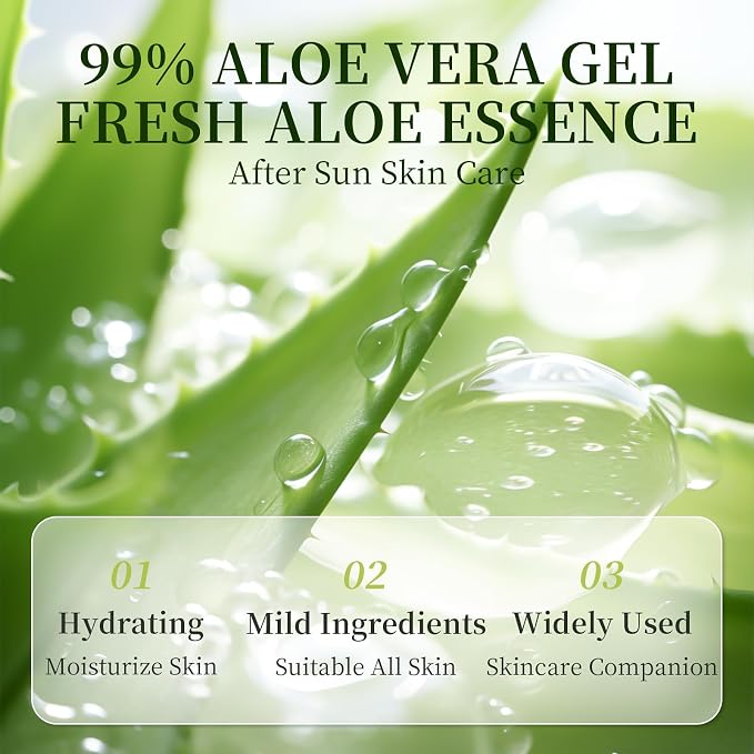 100 Pack Bulk Aloe Vera Gel, 99% Pure Aloe Vera Gel - Image 3