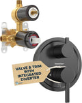 HammerHead Showers Solid Metal Shower Valve and Trim Kit, Two-Handle Volume and by HammerHeadShowers