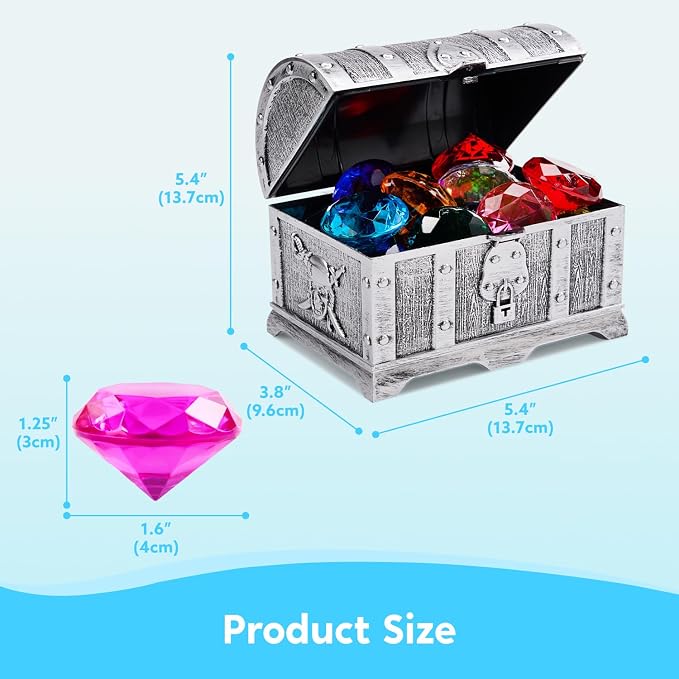 Sloosh Diving Gems Pool Toys, 16 Big Colorful Diamond - Image 6