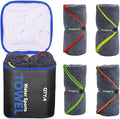 4Monster 4 Pack Microfiber Camping Towel Quick Dry, Super Absorbent Travel Towel by 4Monster