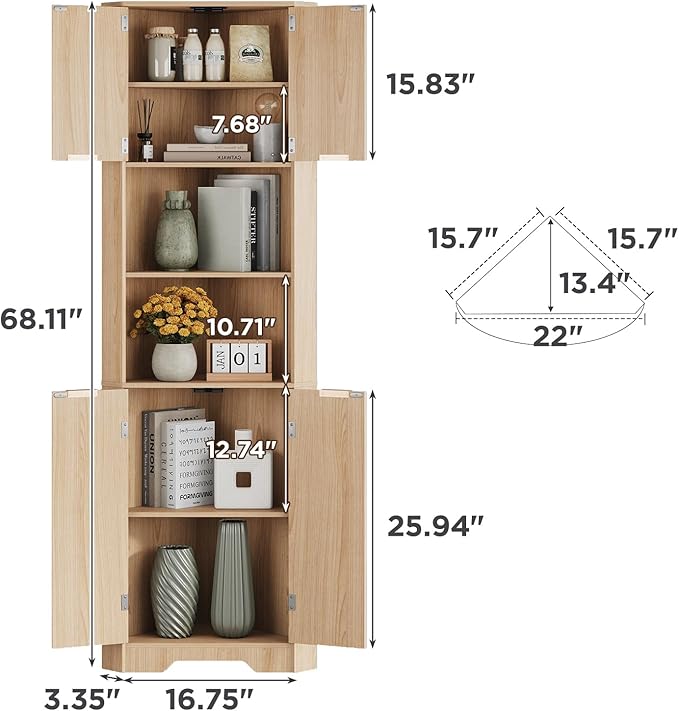 Fameill Tall Corner Cabinet - Image 2