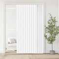 Accordian Door Curtain, 100% Blackout Folding Magnetic Doorway Curtains by JILRON