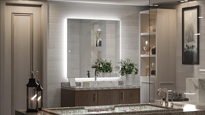 TETOTE 36x36Inch LED Backlit Bathroom Mirror - Image 2