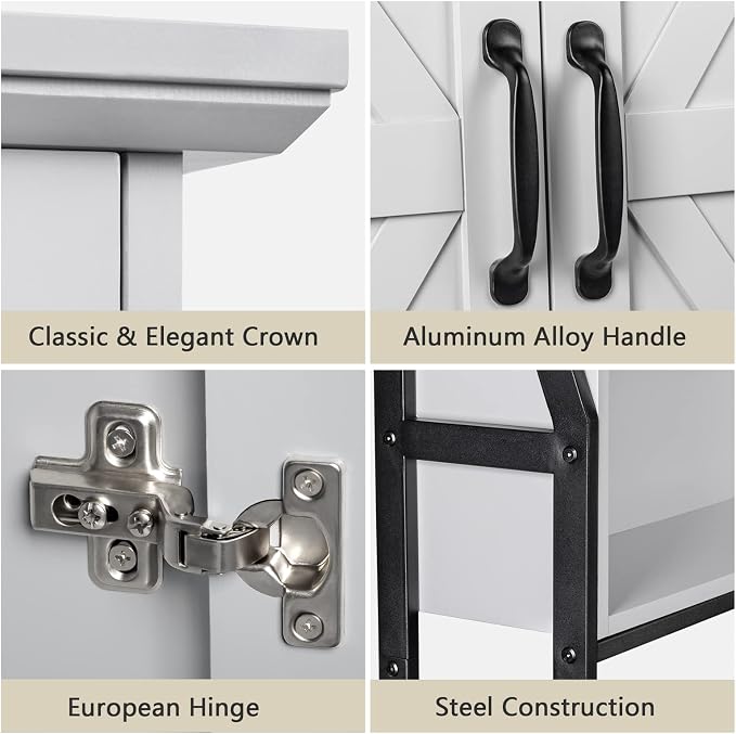 Over The Toilet Storage Cabinet, Over Toilet Bathroom Organizer - Image 3