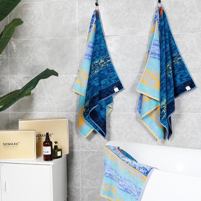 SEMAXE 12-Piece Family Bathroom Towel Set - Image 8