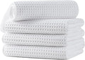 Microfiber Waffle Hand Towels, 4 Pieces, Fast Drying, Lint Free by Unknown