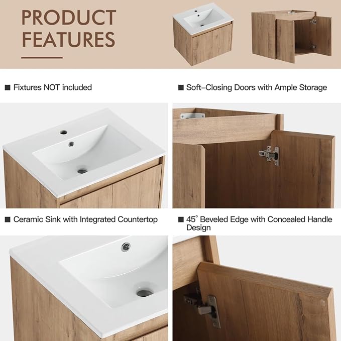 MORVANO 72" Bathroom Vanities Cabinet - Image 4