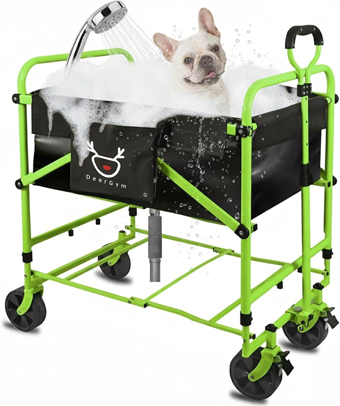 2-in-1 Dog Bathtub and Dog Stroller, Portable Dog Bath and Pet Stroller by Unknown
