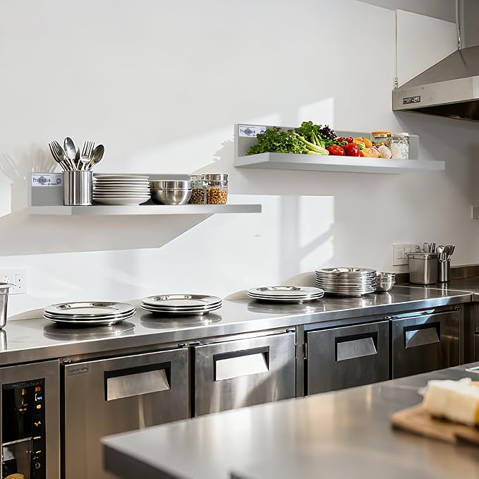Profeeshaw Stainless Steel Shelf Wall Mounted Commercial Stainless Steel - Image 2