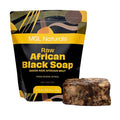 Raw African Black Soap 2.2 lb from Ghana, Africa | Vegan & Organic | Face and by MGLNaturals
