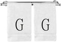 Monogrammed Hand Towel, Personalized Initial Gift, Extra Absorbent 100% Turkish by BareCotton