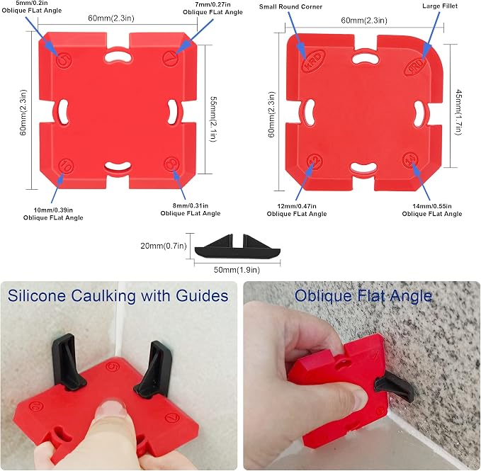 Caulking Tool Kit Silicone Sealant Finishing Tool Set Silicone Profiling Kit - Image 4
