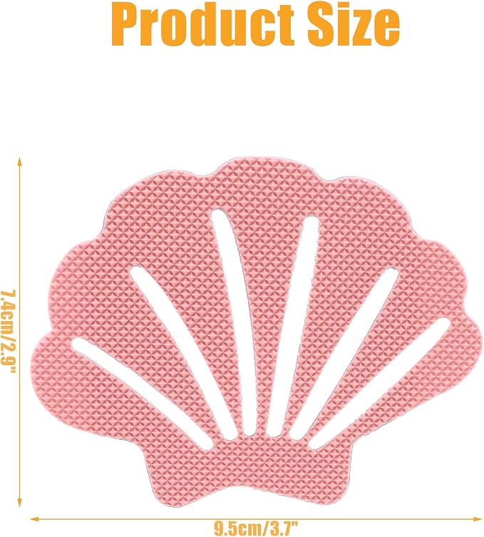 Bathtub Stickers Non Slip, Shell Shaped Tubs Safety Shower Treads, Adhesive - Image 7
