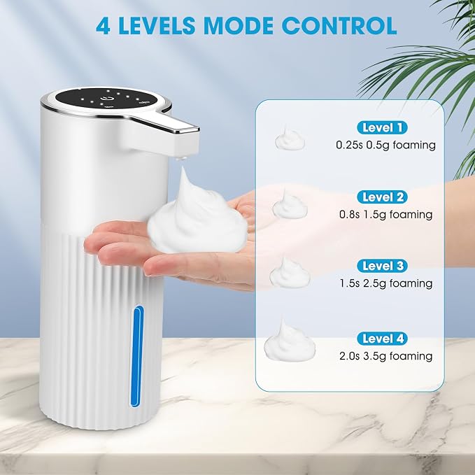 2 Pack Touchless Automatic Soap Dispenser, Smart Sensor Foam Hand Wash Dispenser - Image 5