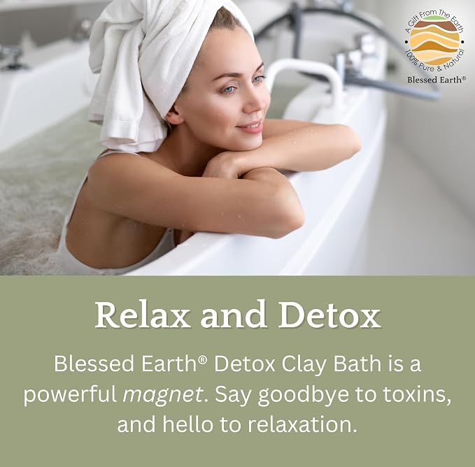 Blessed Earth Detox Clay Bath, 100% Pure Sodium Bentonite Therapeutic Grade – - Image 2