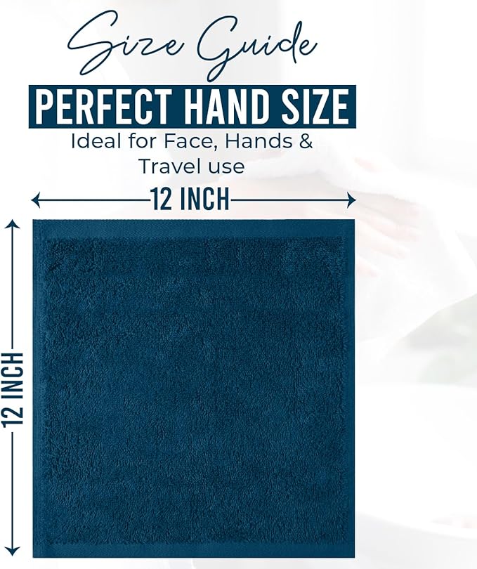 DAN RIVER 12 Pack Wash Cloths for Showering - Image 2