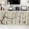 SK Studio Short Curtains for Kitchen, Cabinet Shelf Dust-Proof Blackout Tier by SK+Studio